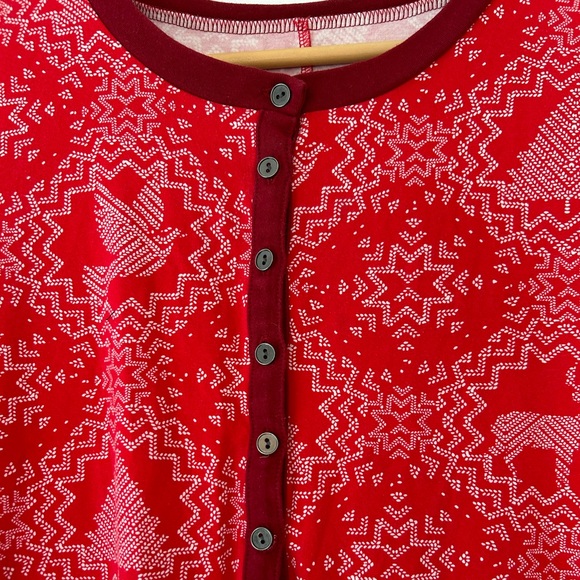 Hearth & Hand with Magnolia Christmas Winter Women's Onesie with Butt Flap - Picture 4 of 7